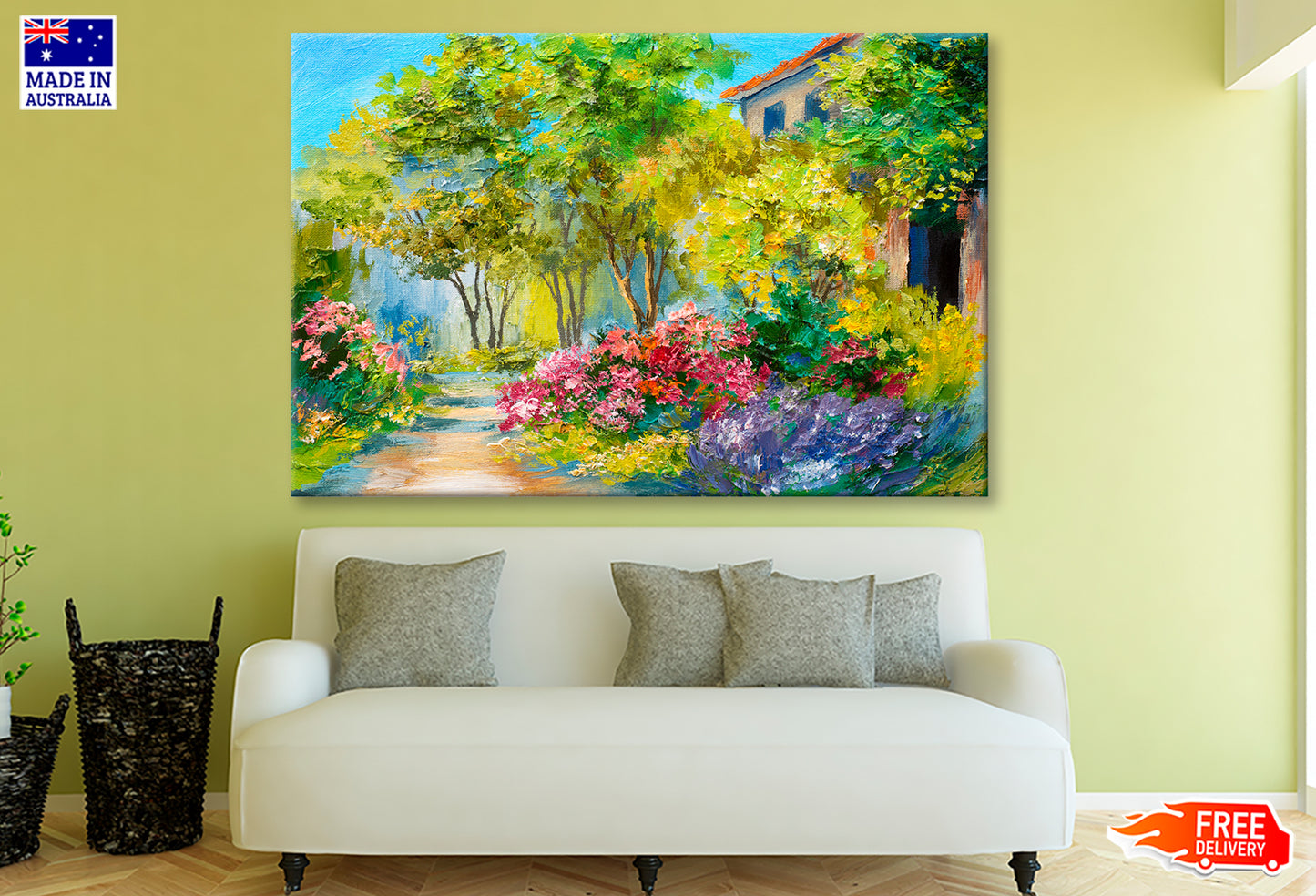 House In The Summer Forest Oil Painting Wall Art Limited Edition High Quality Print