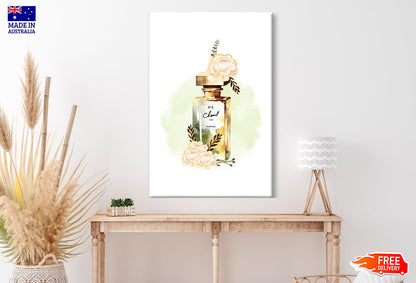 Green Gold Perfume Wall Art Limited Edition High Quality Print