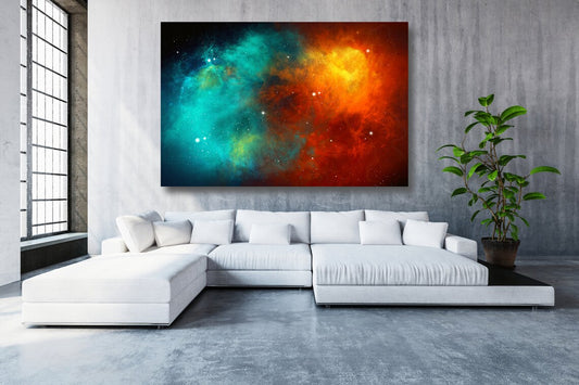 Nebula Aesthetic Space UV Direct Aluminum Print Australian Made Quality