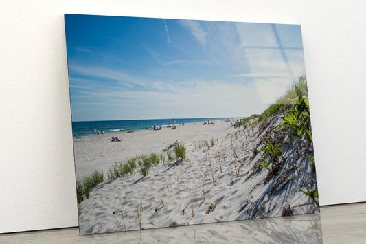 Shore of Atlantic Beach New York Acrylic Glass Print Tempered Glass Wall Art 100% Made in Australia Ready to Hang