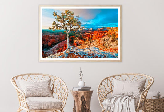 Snow Storm in Bryce & Blue Sky View Home Decor Premium Quality Poster Print Choose Your Sizes