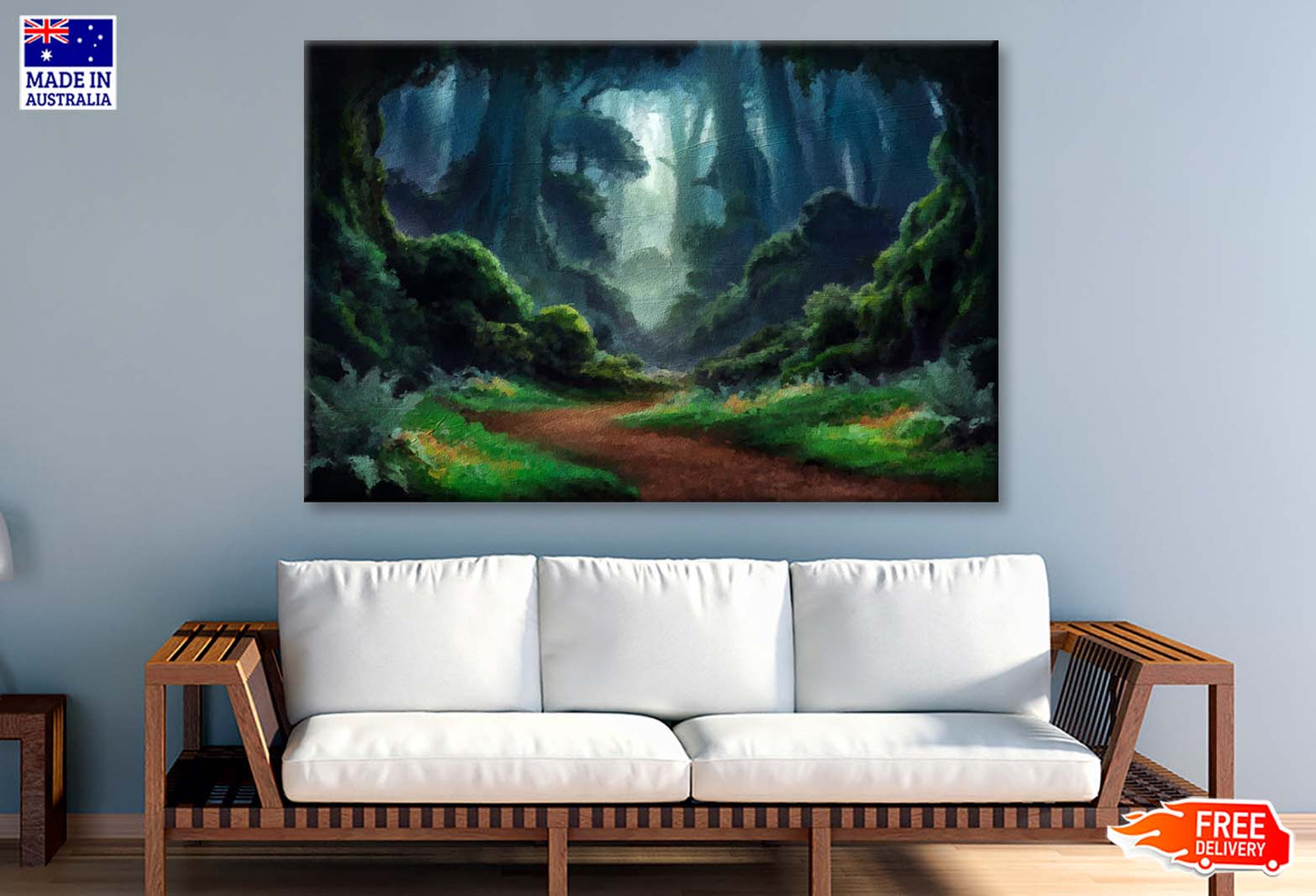 Deep Forest. Fantasy Backdrop Wall Art Limited Edition High Quality Print