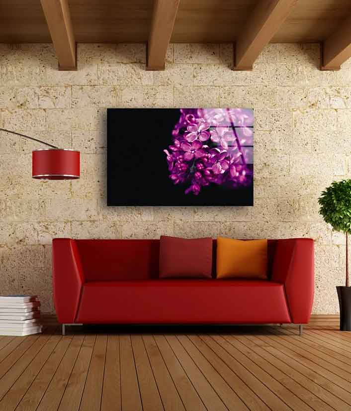 Pink Hydrangea on Dark UV Direct Aluminum Print Australian Made Quality