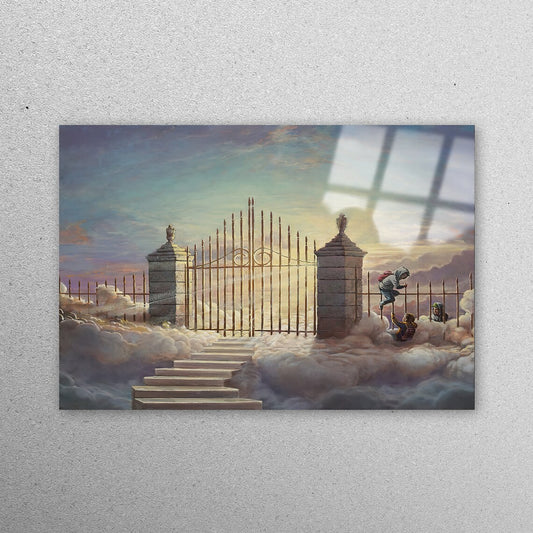 Banksy Pearly Gates Acrylic Glass Print Tempered Glass Wall Art 100% Made in Australia Ready to Hang