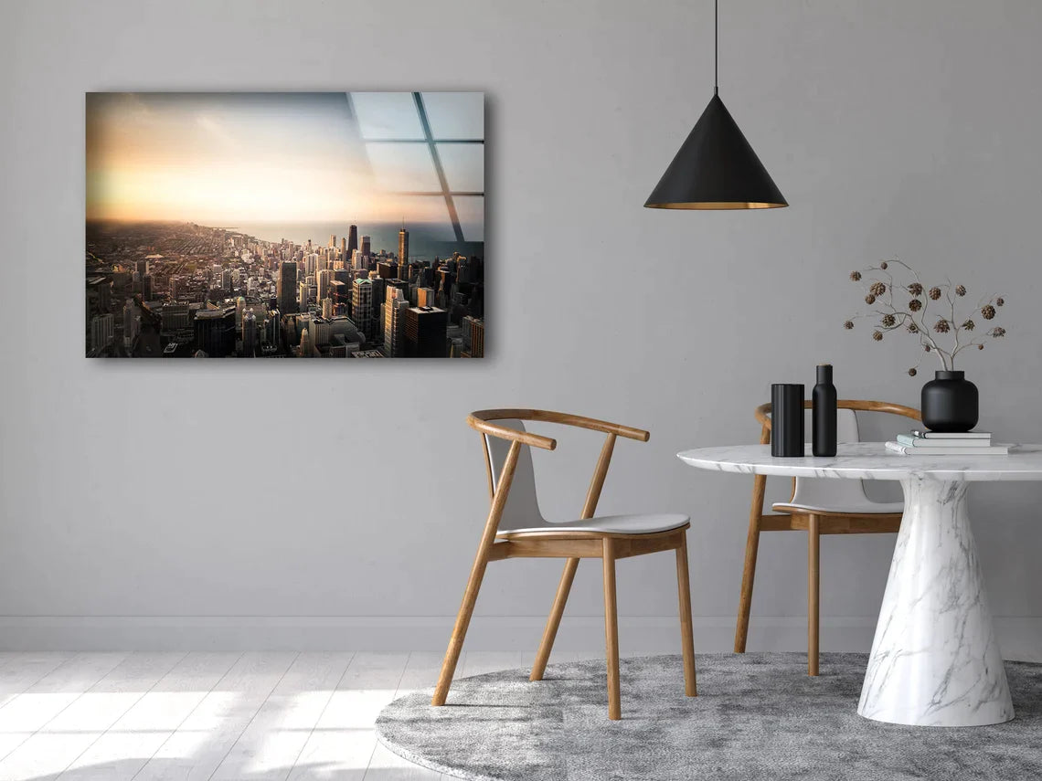 City Sunset Scenery UV Direct Aluminum Print Australian Made Quality