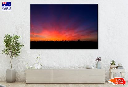 Beautiful Landscape of Dusk in The Countryside  Wall Art Decor 100% Australian Made