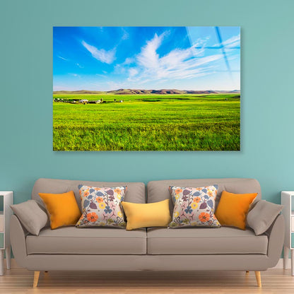 China Inner Mongolia Hulunbuir Prairie Acrylic Glass Print Tempered Glass Wall Art 100% Made in Australia Ready to Hang