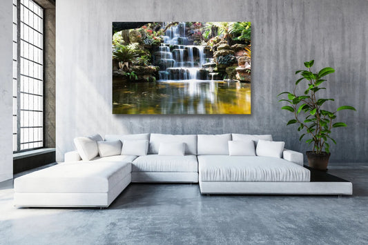 Japan Forest Waterfall UV Direct Aluminum Print Australian Made Quality