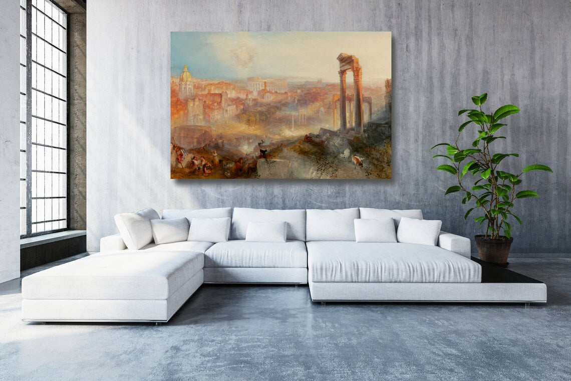 J.M.W Turner, Modern Rome Campo Vaccino UV Direct Aluminum Print Australian Made Quality