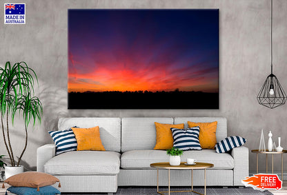 Beautiful Landscape of Dusk in The Countryside  Wall Art Decor 100% Australian Made