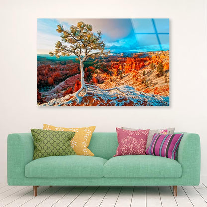 Snow Storm in Bryce Acrylic Glass Print Tempered Glass Wall Art 100% Made in Australia Ready to Hang