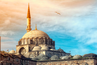 Mosque In Istanbul, Turkey Home Decor Premium Quality Poster Print Choose Your Sizes