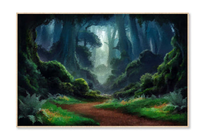 Deep Forest. Fantasy Backdrop Wall Art Limited Edition High Quality Print