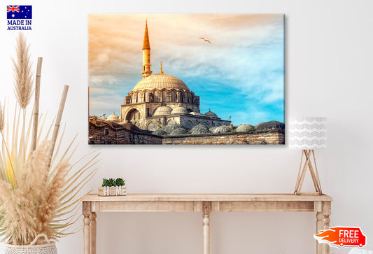 Mosque In Istanbul, Turkey Wall Art Decor 100% Australian Made