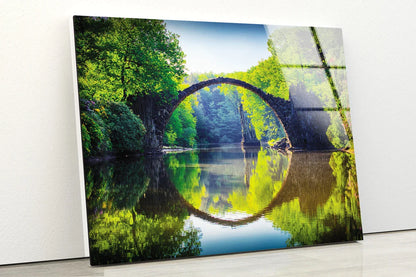 Bridge Over River UV Direct Aluminum Print Australian Made Quality