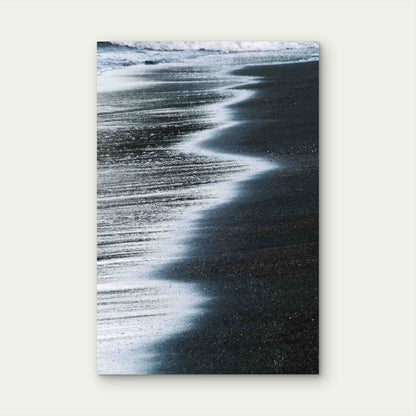 Black Sand Beach In Vik Iceland Metal Print Ready to Hang