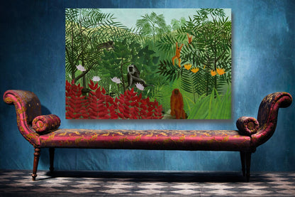 Henri Rousseau, Tropical Forest UV Direct Aluminum Print Australian Made Quality