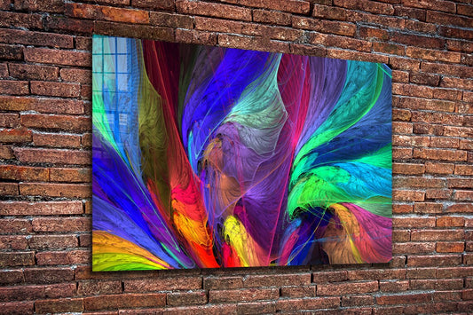 Colorful Neon Abstract UV Direct Aluminum Print Australian Made Quality