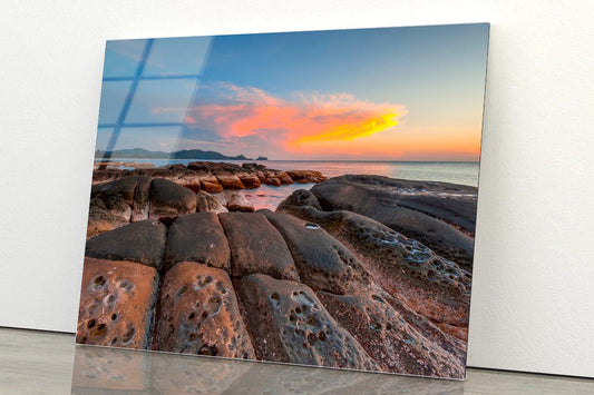 Sunrise at Tip of Borneo Sunset Malaysia Acrylic Glass Print Tempered Glass Wall Art 100% Made in Australia Ready to Hang