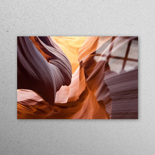 Antelope Canyon Photography Acrylic Glass Print Tempered Glass Wall Art 100% Made in Australia Ready to Hang