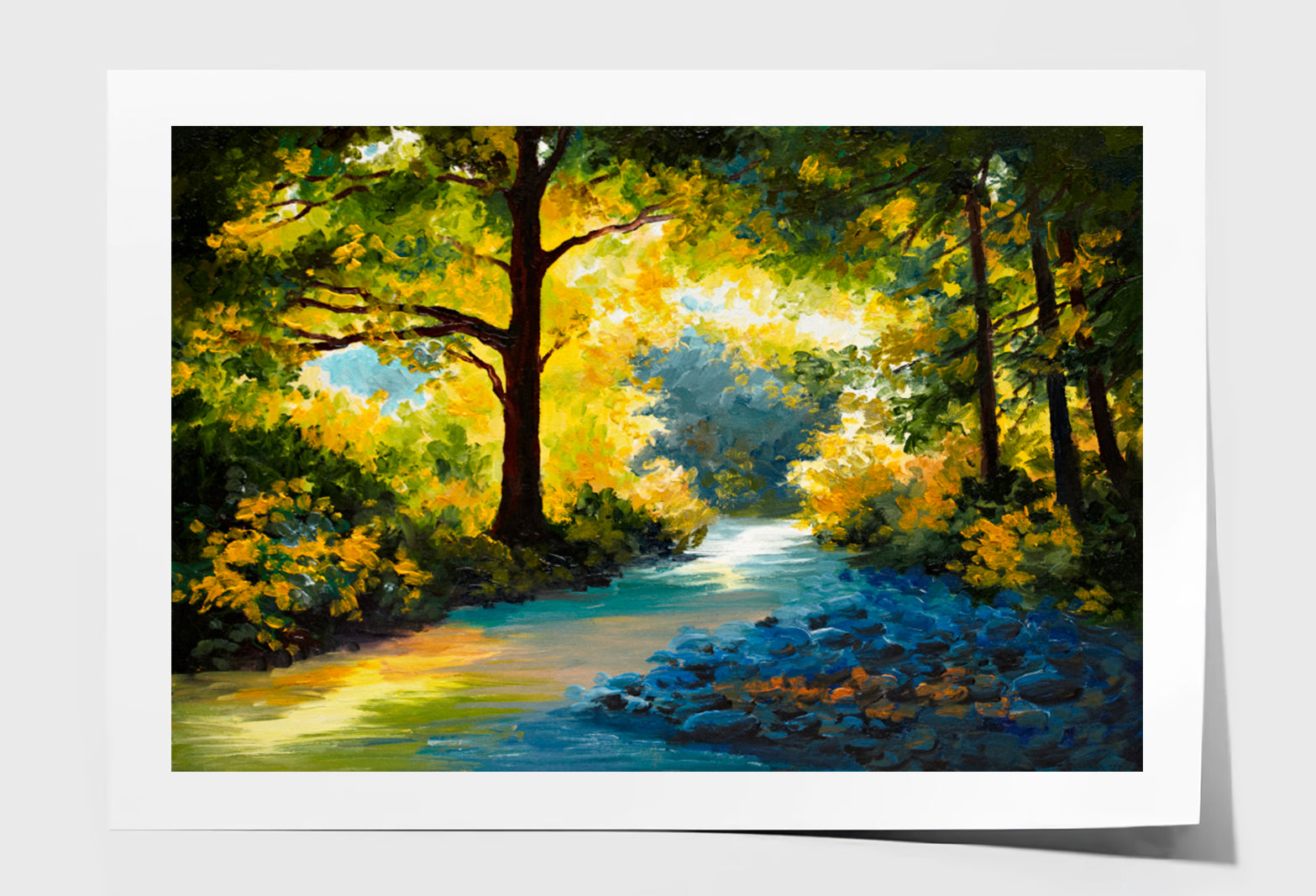 Summer Forest, Meadow With Violets Oil Painting Wall Art Limited Edition High Quality Print Unframed Roll Canvas None