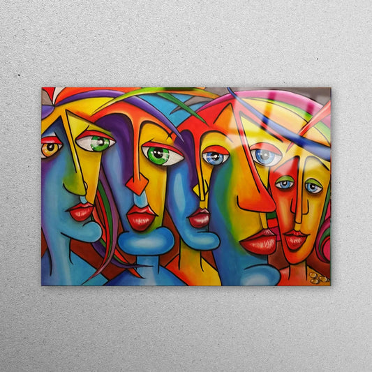 Male, Woman Abstract Wall Art Acrylic Glass Print Tempered Glass Wall Art 100% Made in Australia Ready to Hang