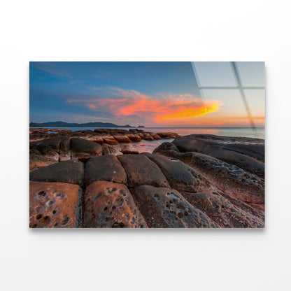 Sunrise at Tip of Borneo Sunset Malaysia Acrylic Glass Print Tempered Glass Wall Art 100% Made in Australia Ready to Hang