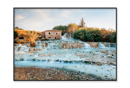 Terme Di Saturnia - Mill Waterfalls, Tuscany, Italy Home Decor Premium Quality Poster Print Choose Your Sizes