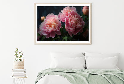 A Vase Filled With Fresh Pink Peonies Home Decor Premium Quality Poster Print Choose Your Sizes