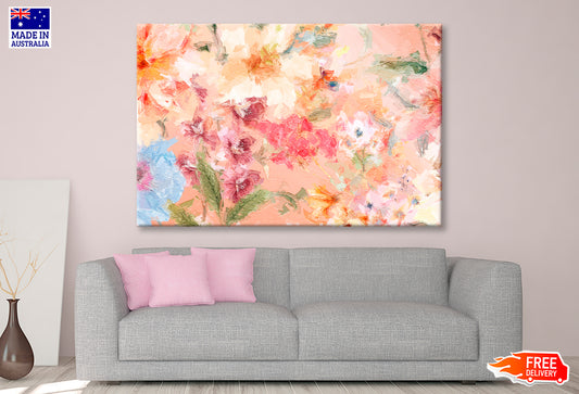 Abstract Beautiful Flower Oil Painting Wall Art Limited Edition High Quality Print