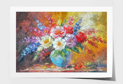 Painting Flowers, Painting Vivid Flowers, Floral Wall Art Limited Edition High Quality Print