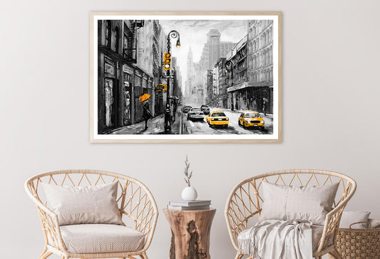 Oil Painting Of New York Home Decor Premium Quality Poster Print Choose Your Sizes