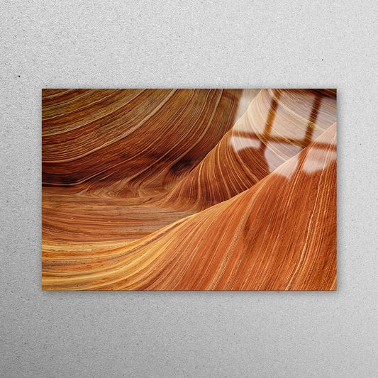 Desert Brown Geology Acrylic Glass Print Tempered Glass Wall Art 100% Made in Australia Ready to Hang