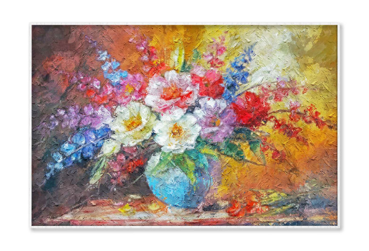 Painting Flowers, Painting Vivid Flowers, Floral Wall Art Limited Edition High Quality Print