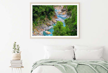 Flowing a Magnificent River Canyon Hualien Taiwan Home Decor Premium Quality Poster Print Choose Your Sizes