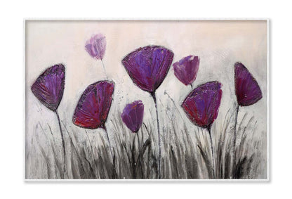 Purple Flower Texture Oil Painting Wall Art Limited Edition High Quality Print