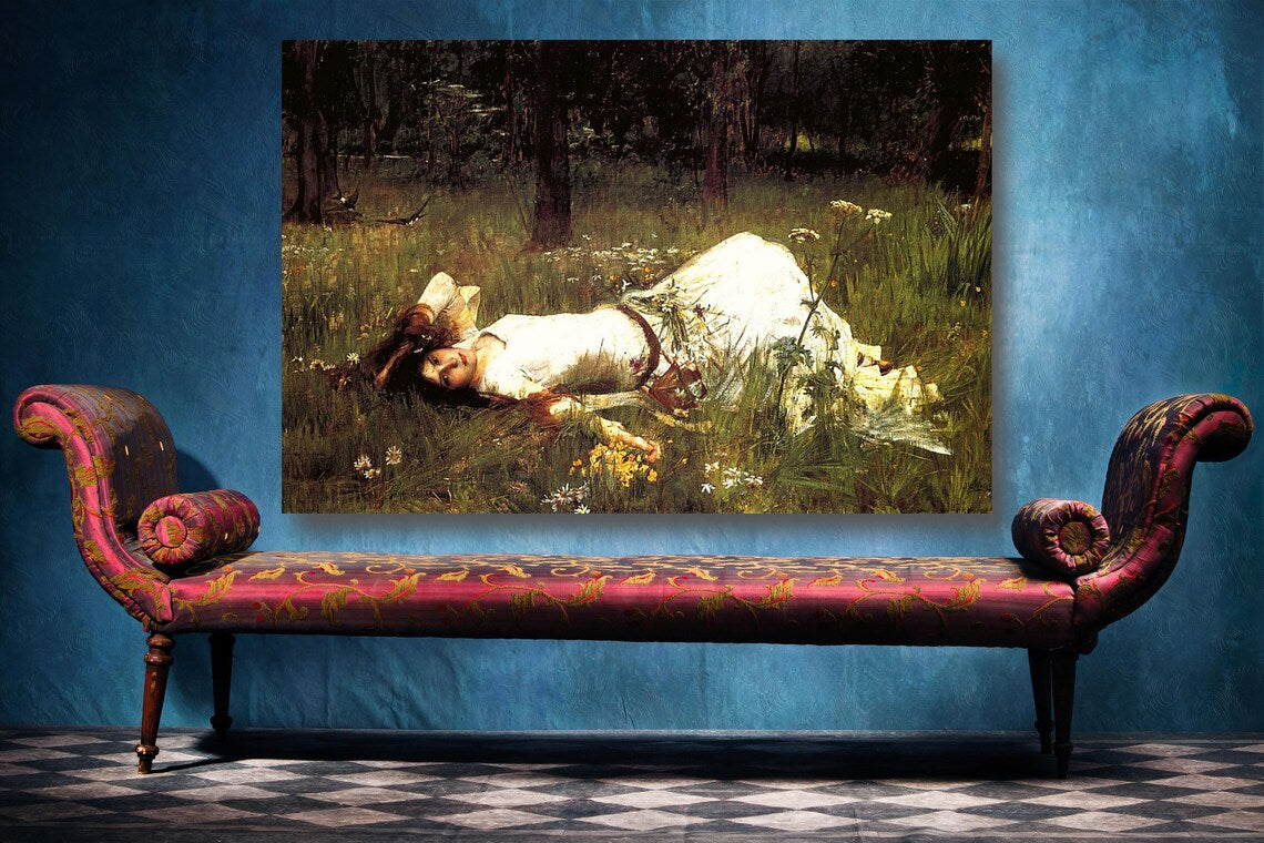 John William Waterhouse, Ophelia UV Direct Aluminum Print Australian Made Quality