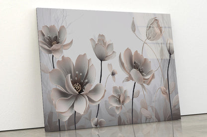 Petals of a Flowers Pattern Acrylic Glass Print Tempered Glass Wall Art 100% Made in Australia Ready to Hang