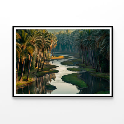 Lake Surrounded By Palm Trees Home Decor Premium Quality Poster Print Choose Your Sizes