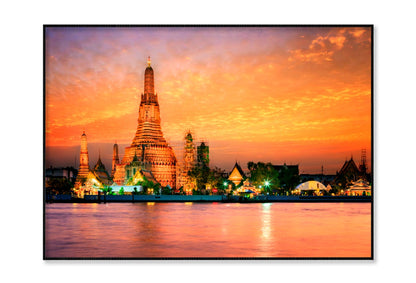 Wat Arun In Sunset at Bangkok, Thailand Home Decor Premium Quality Poster Print Choose Your Sizes