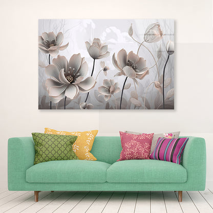 Petals of a Flowers Pattern Acrylic Glass Print Tempered Glass Wall Art 100% Made in Australia Ready to Hang