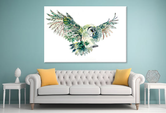 Forest Owl Wall Art Decor 100% Australian Made