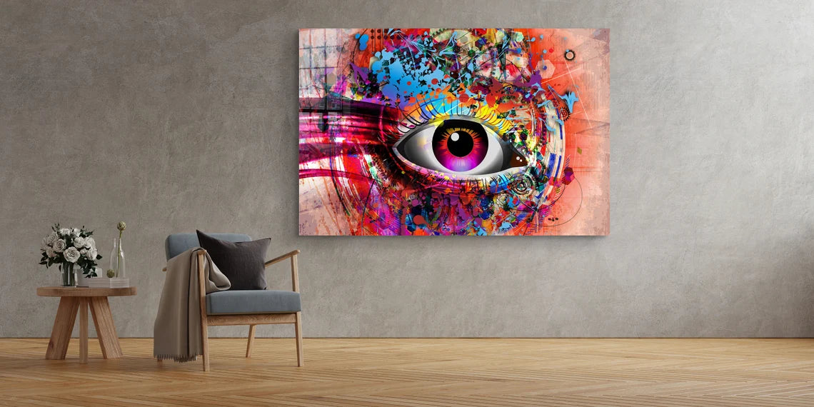 Colorful Eye Digital UV Direct Aluminum Print Australian Made Quality