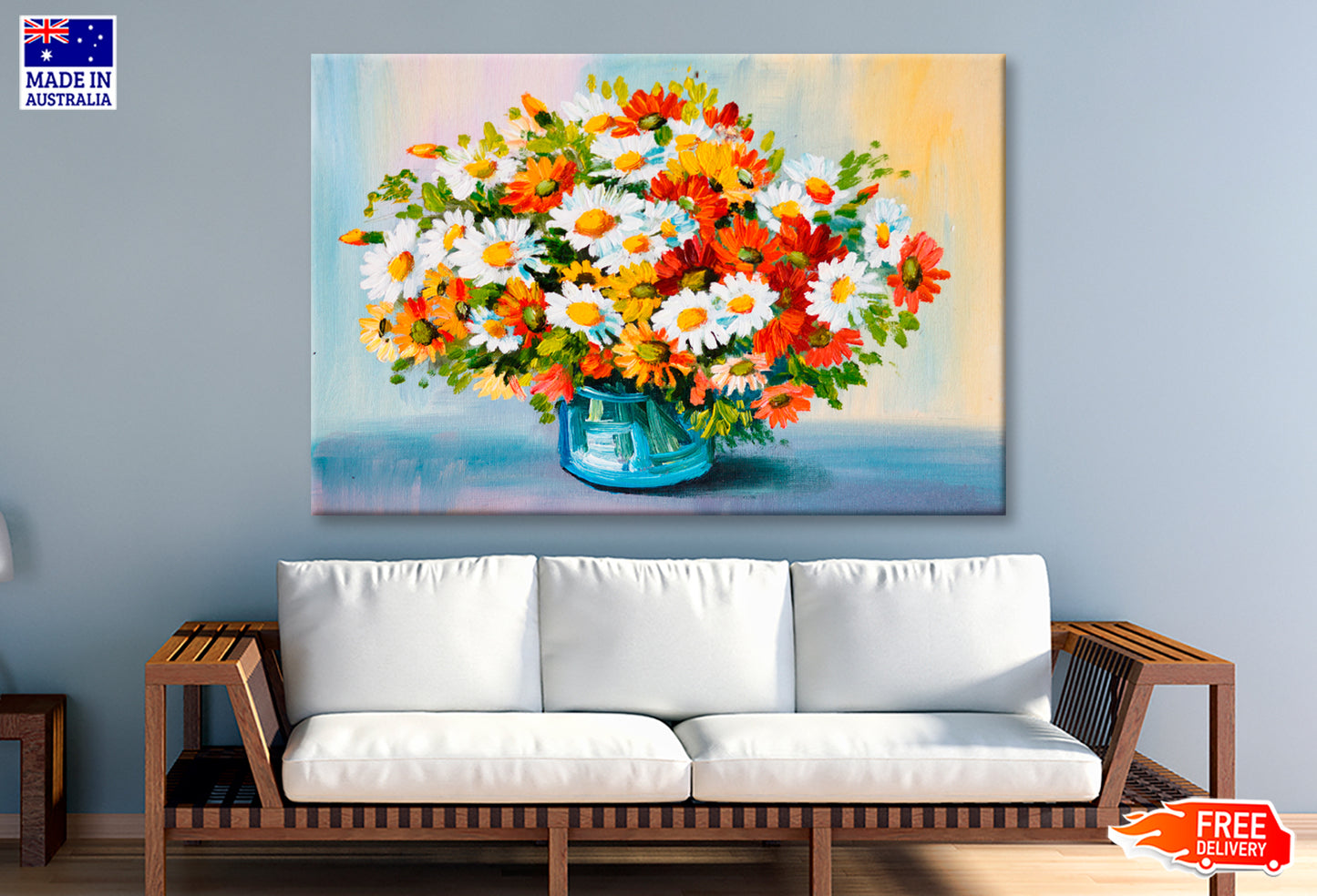 Spring Flowers In A Vase Oil Painting Wall Art Limited Edition High Quality Print