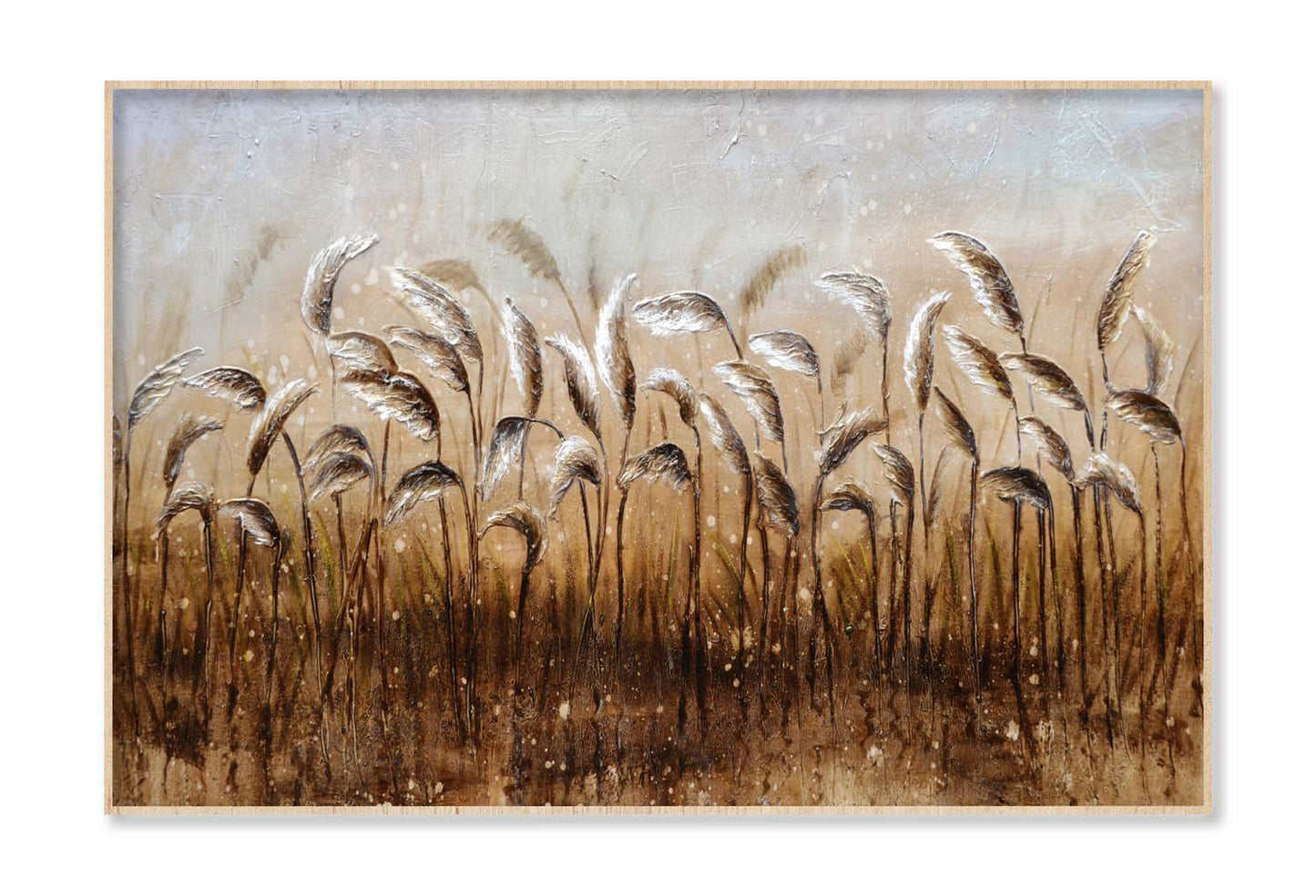 Reeds, Lake, Impression Oil Painting Wall Art Limited Edition High Quality Print