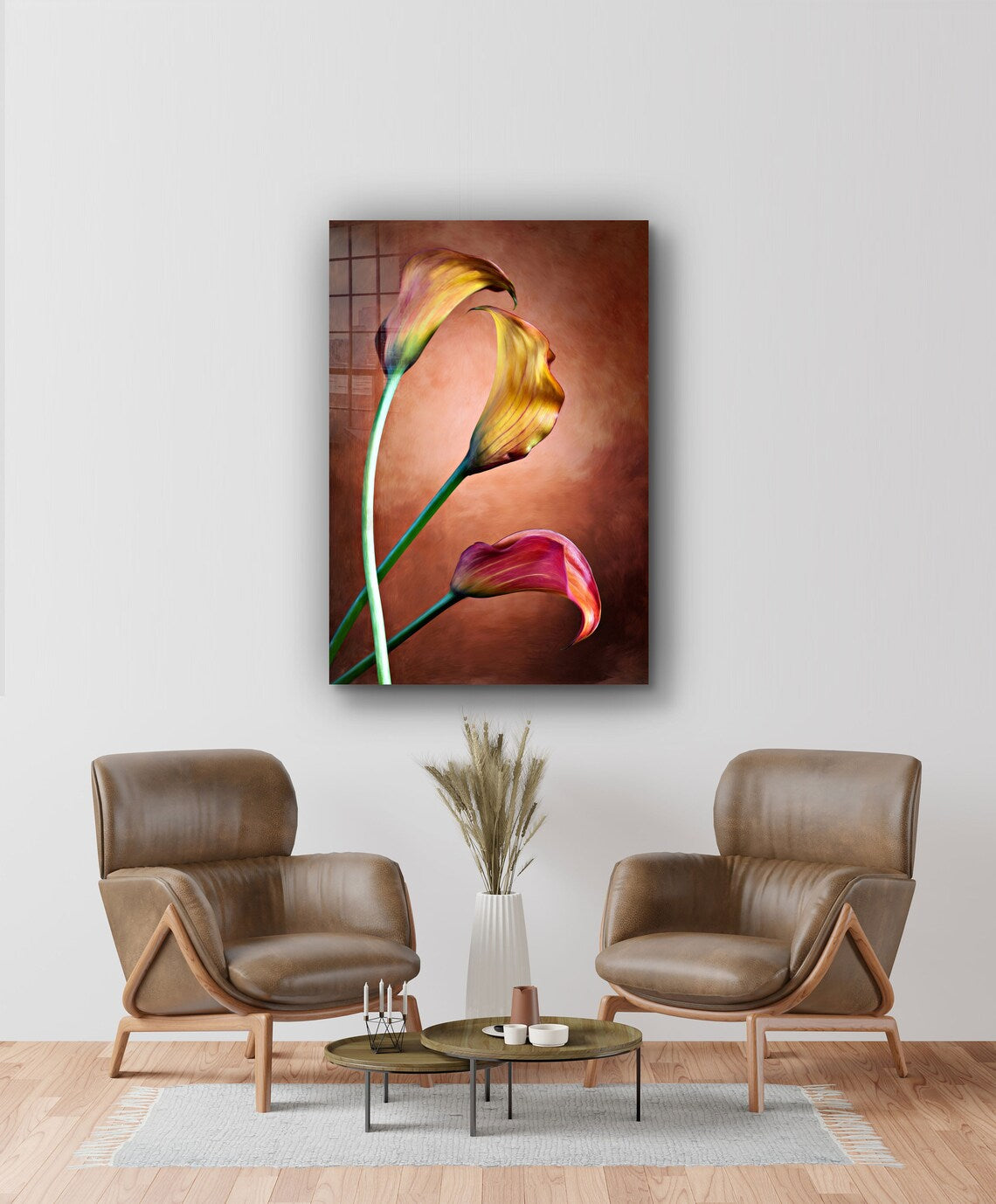 Flowers Closeup View UV Direct Aluminum Print Australian Made Quality