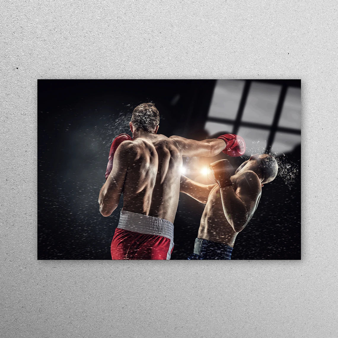 Boxing Glove Sport Acrylic Glass Print Tempered Glass Wall Art 100% Made in Australia Ready to Hang