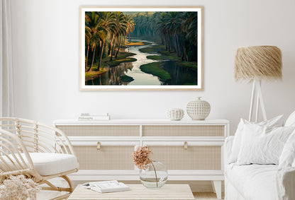 Lake Surrounded By Palm Trees Home Decor Premium Quality Poster Print Choose Your Sizes