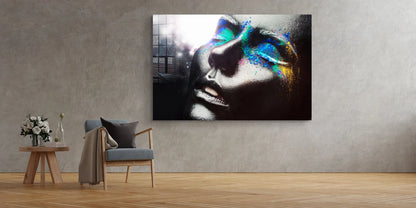 Colorful Woman Abstract UV Direct Aluminum Print Australian Made Quality