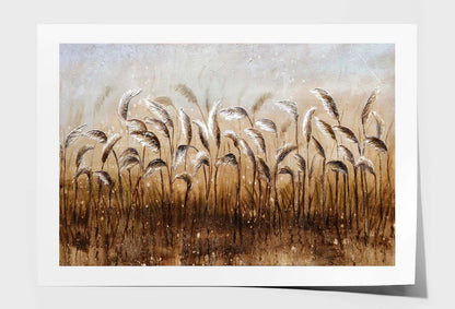 Reeds, Lake, Impression Oil Painting Wall Art Limited Edition High Quality Print